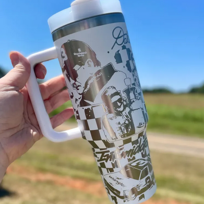 Dale Earnhardt Themed 40oz Engraved Tumbler