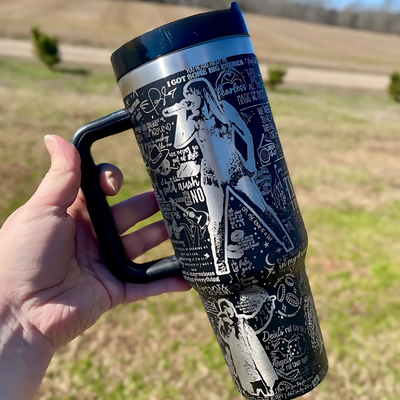 Taylor Swift Printed Tumbler With Handle