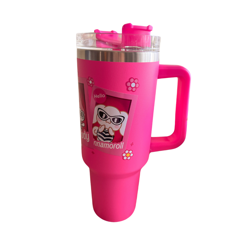 Kitty Delight Wonderland 40 oz Travel Tumbler Mug