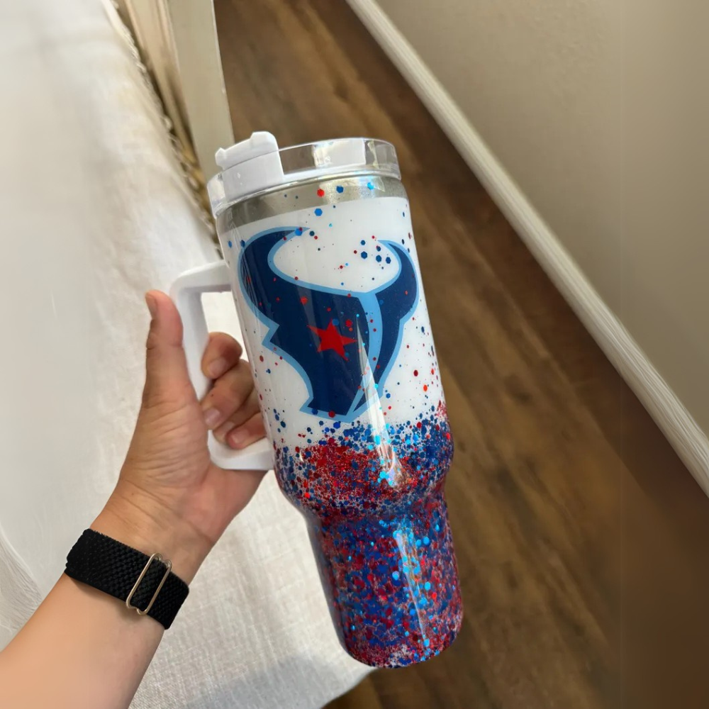 Houston Texans Double Wall Insulated Tumbler With Handle