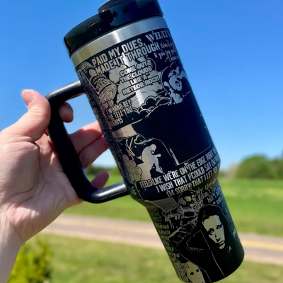 Sleek Hip Hop Rap Music Engraved Tumbler