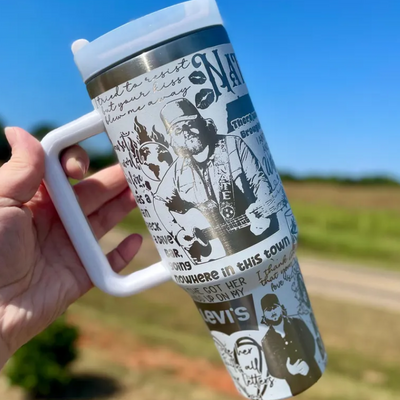 Music Artist Nate Smith Printed Tumbler