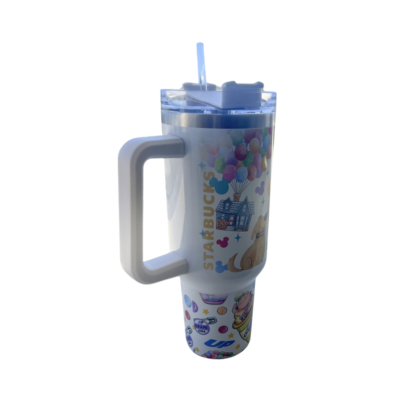 Carl And Ellie Magic Park Up Balloon House 40 oz Travel Tumbler