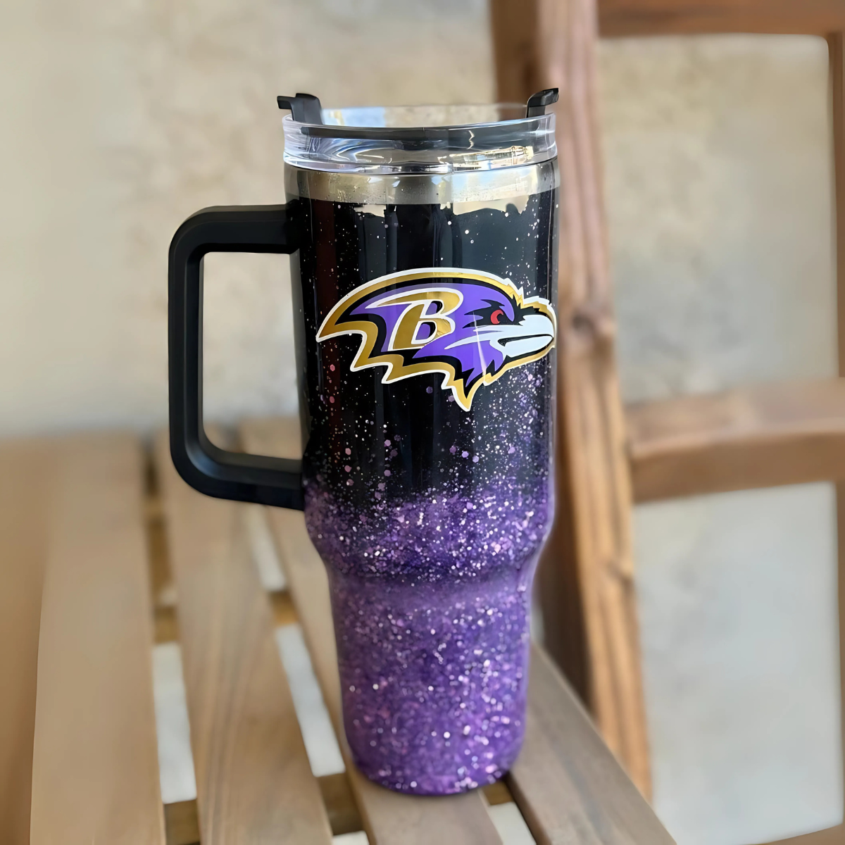 Baltimore Ravens Vacuum Insulated Tumbler With Handle