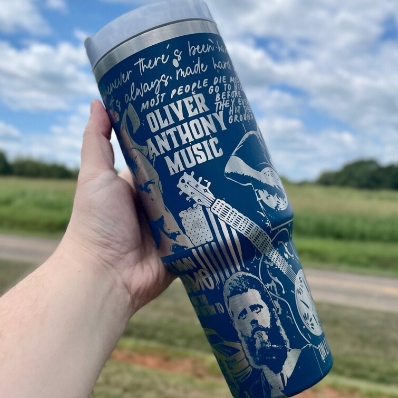 Oliver Anthony Music Engraved Tumbler