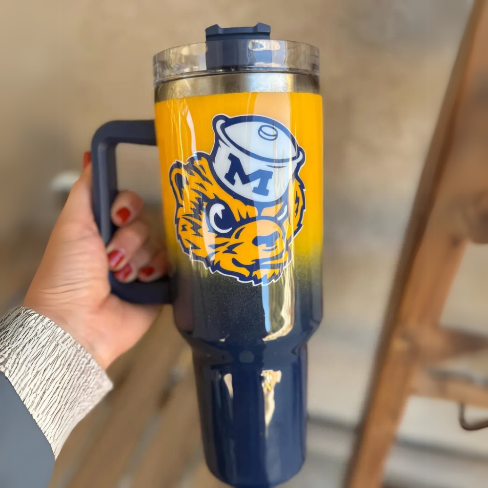 Michigan Wolverines Gradient Insulated Travel Tumbler