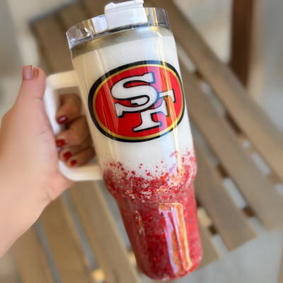 San Francisco Glitter Gradient Insulated Tumbler