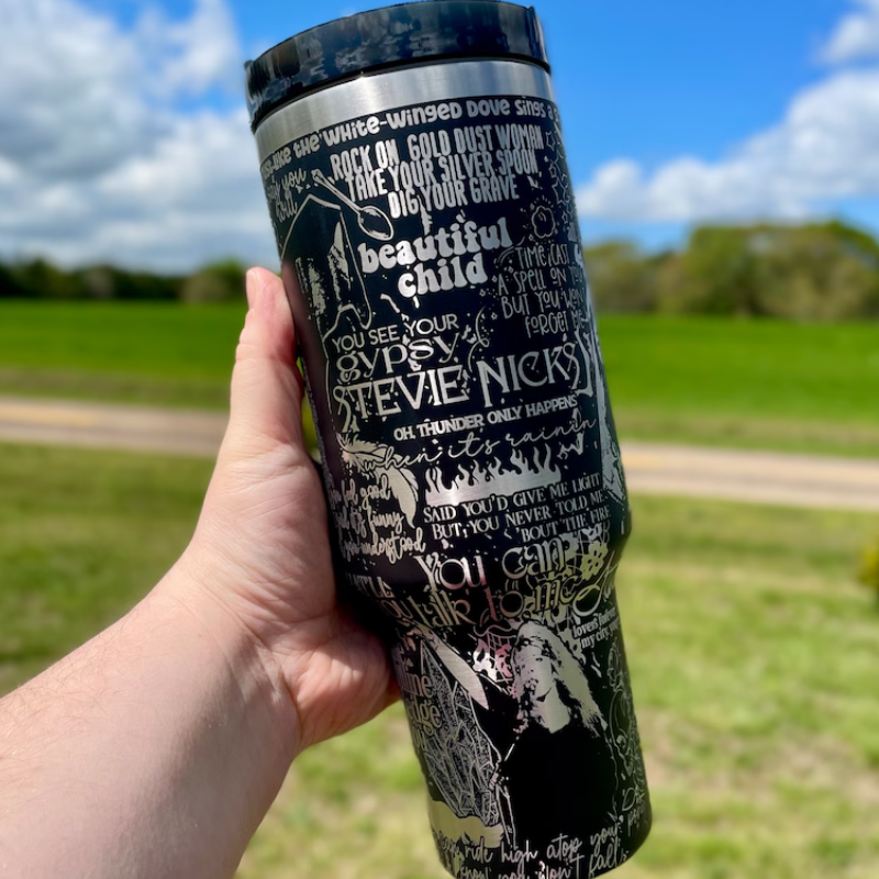 Musician Stevie Nicks Engraved Tumbler