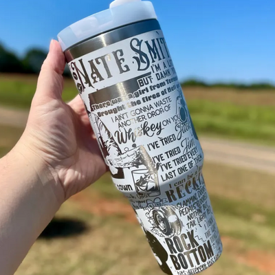 Music Artist Nate Smith Printed Tumbler