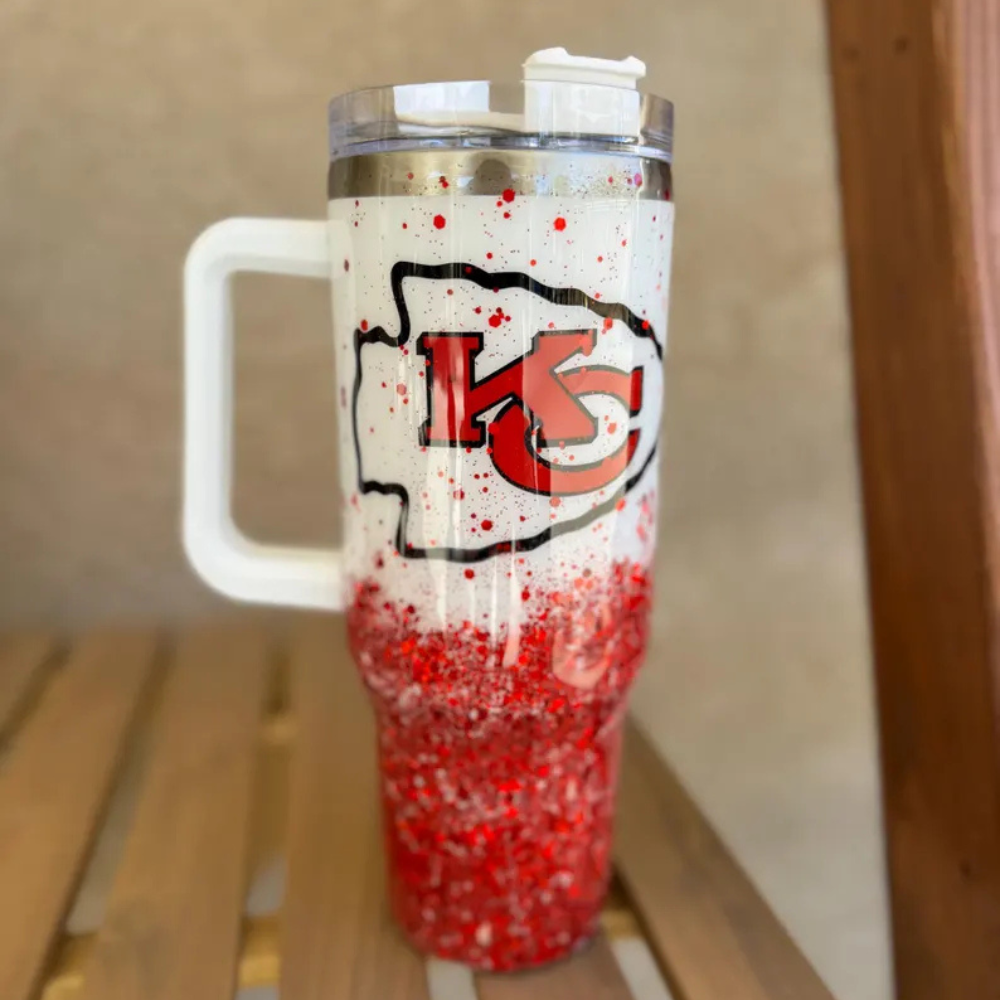 Kansas City Chiefs Double Wall Insulated Tumbler With Flip Straw