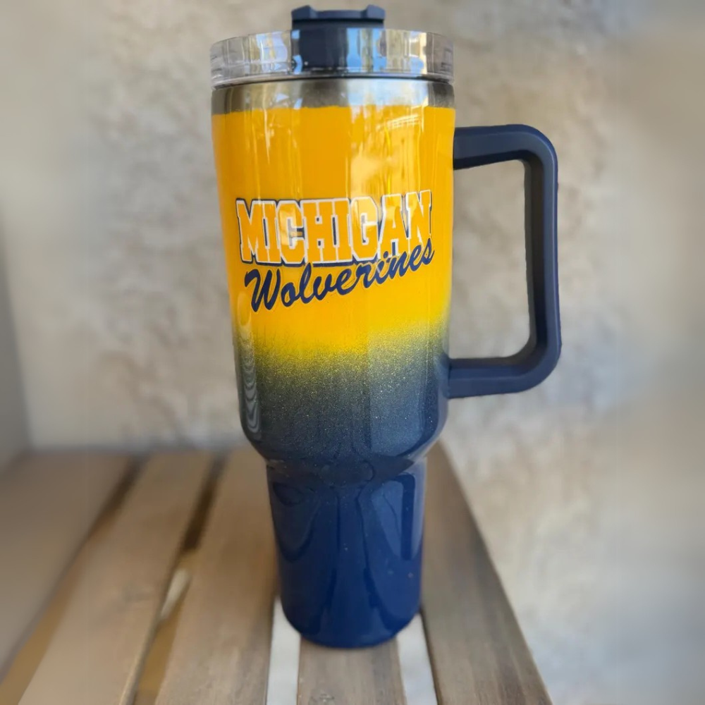 Michigan Wolverines Gradient Insulated Travel Tumbler