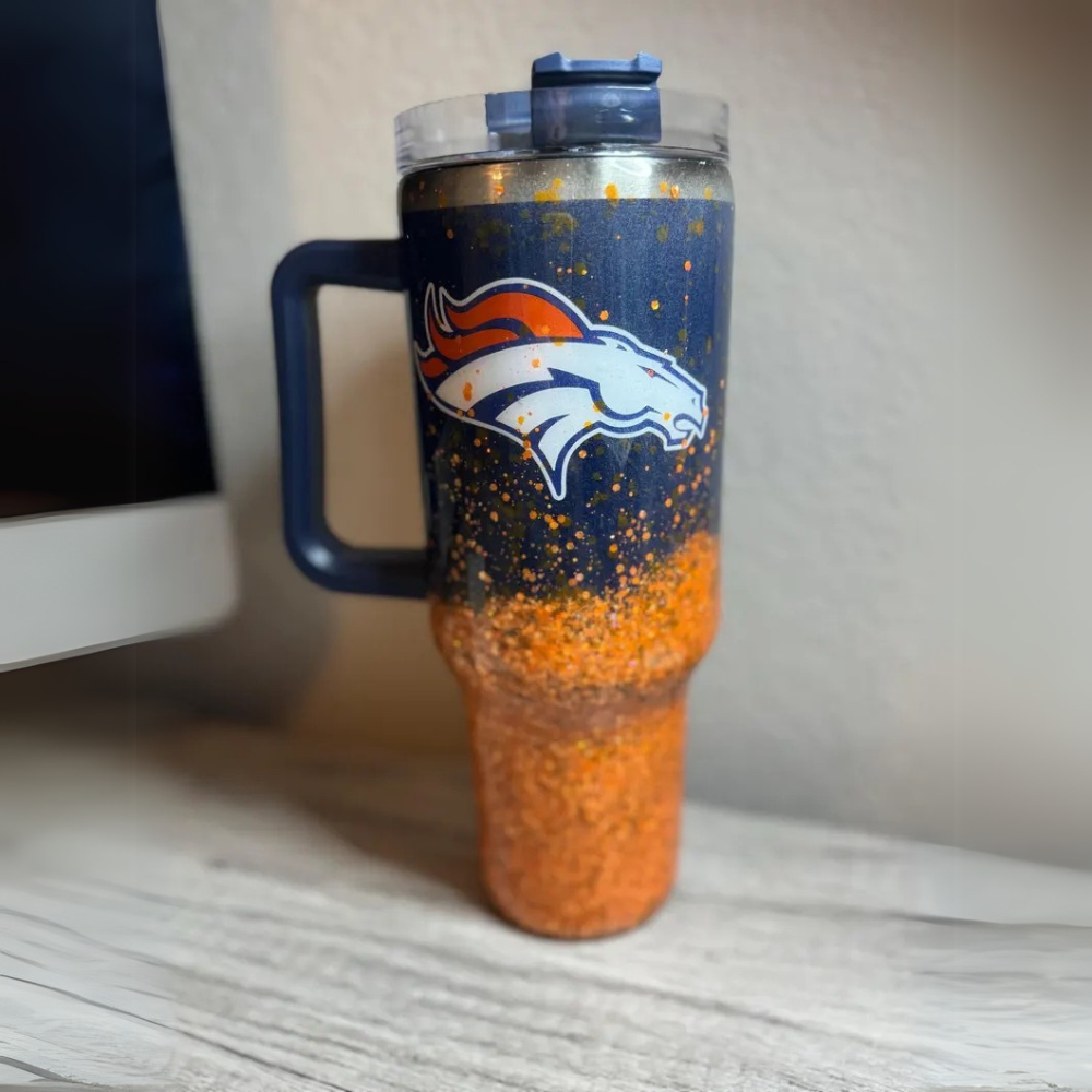 Denver Broncos Double Wall Insulated Tumbler With Handle