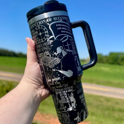 Sleek Hip Hop Rap Music Engraved Tumbler