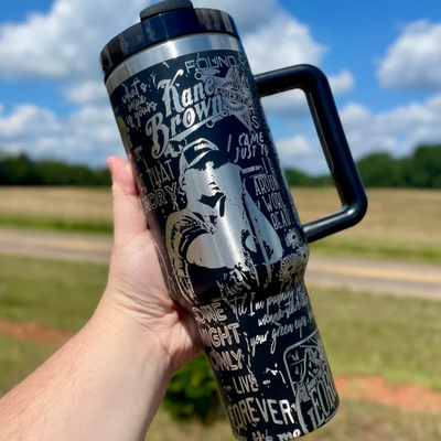 Singer And Songwriter Kane Brown Themed Tumbler