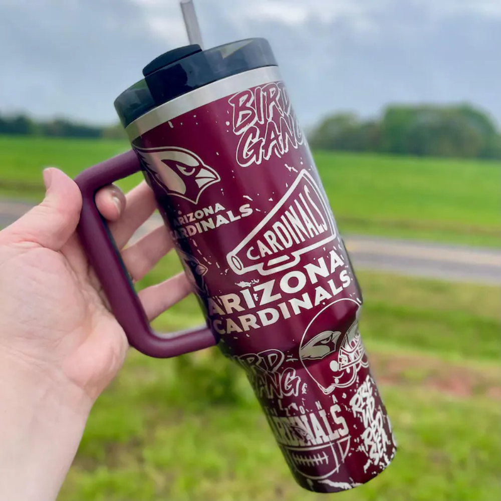 Arizona Cardinals Stainless Steel Insulated Tumbler With Handle