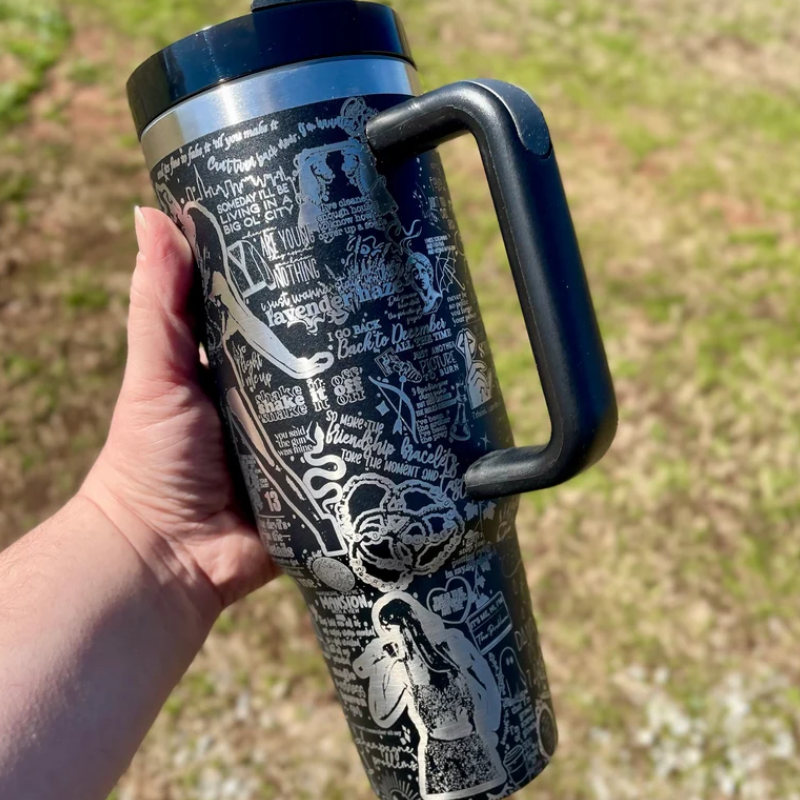 Taylor Swift Printed Tumbler With Handle