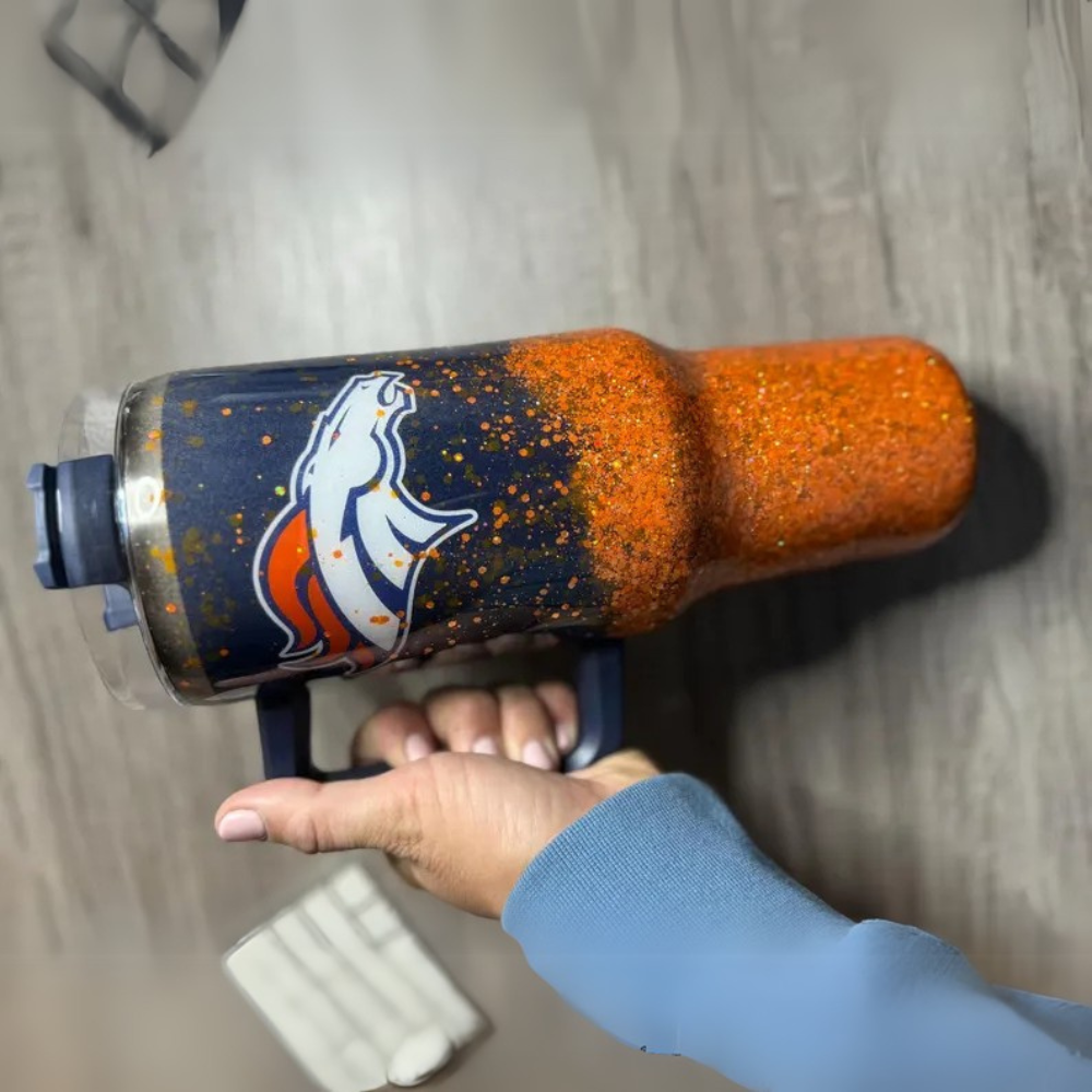 Denver Broncos Double Wall Insulated Tumbler With Handle