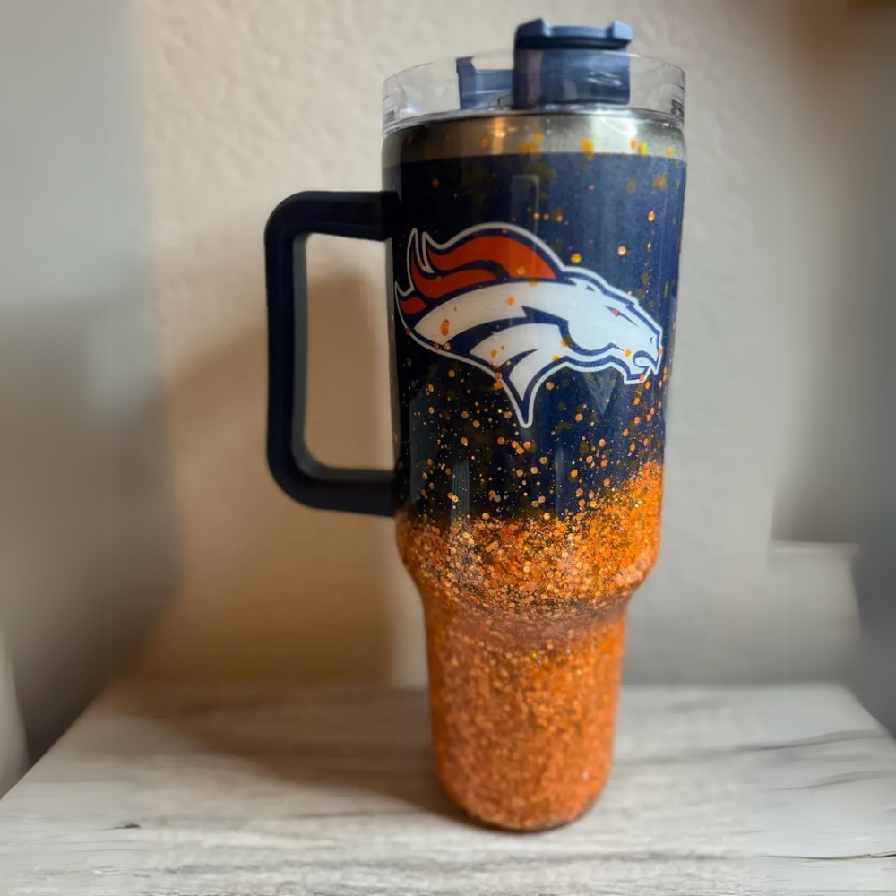 Denver Broncos Double Wall Insulated Tumbler With Handle