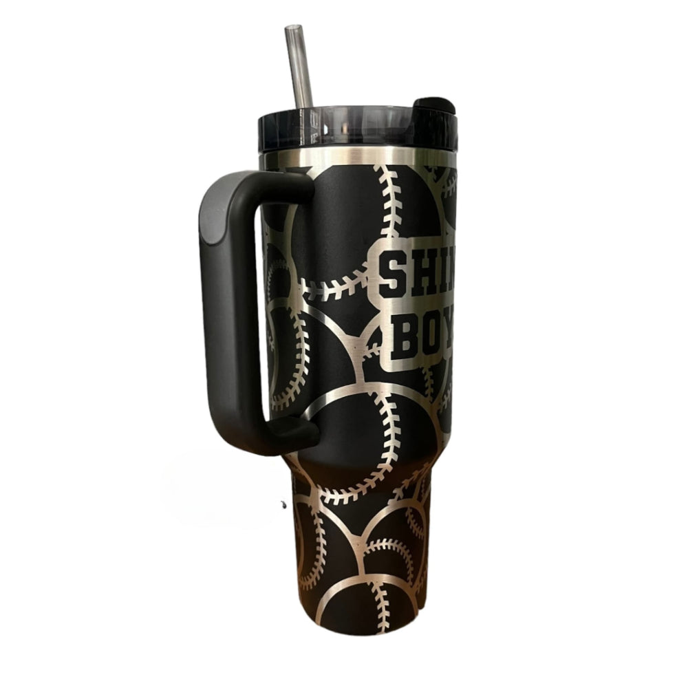 Baseball Softball Burst Wrap Tumbler