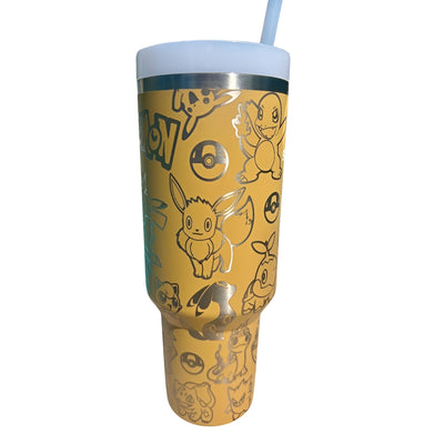 Cartoon Printed Quencher Travel Tumbler