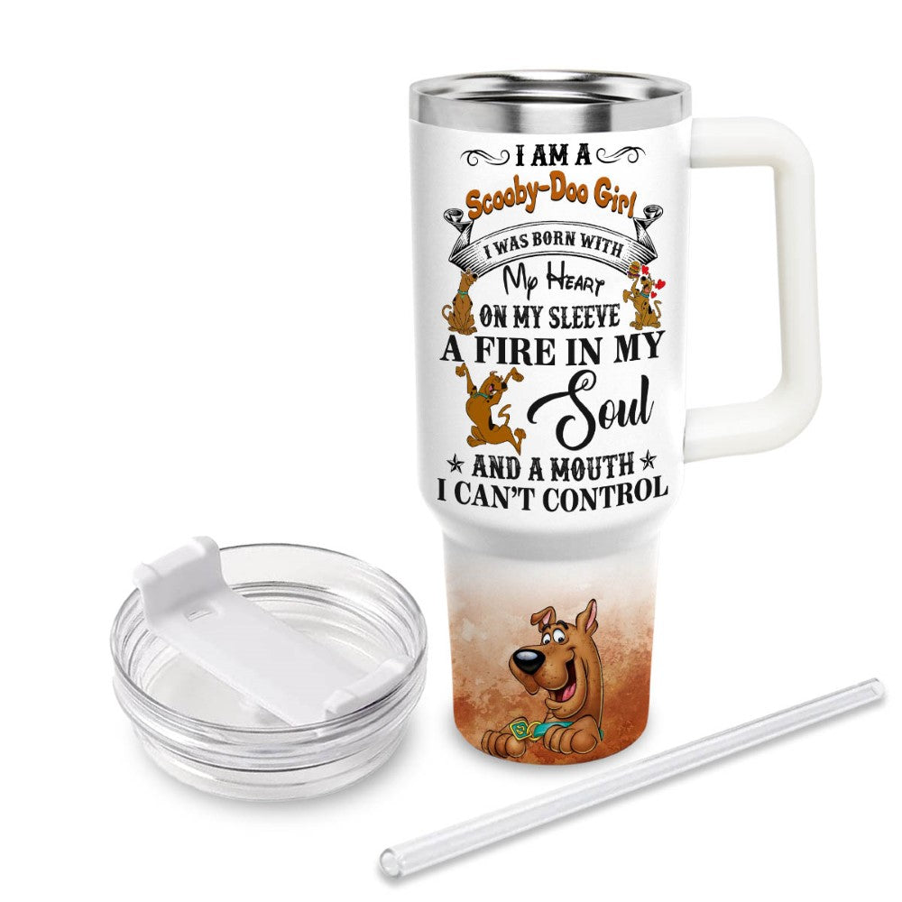 Custom Name A Scooby Doo Printed Tumbler