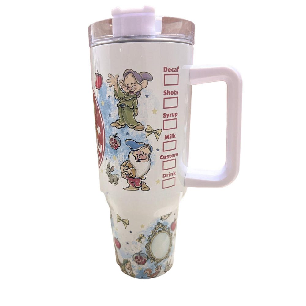 Fairy Tale Princess Coffee Tumbler With Handle