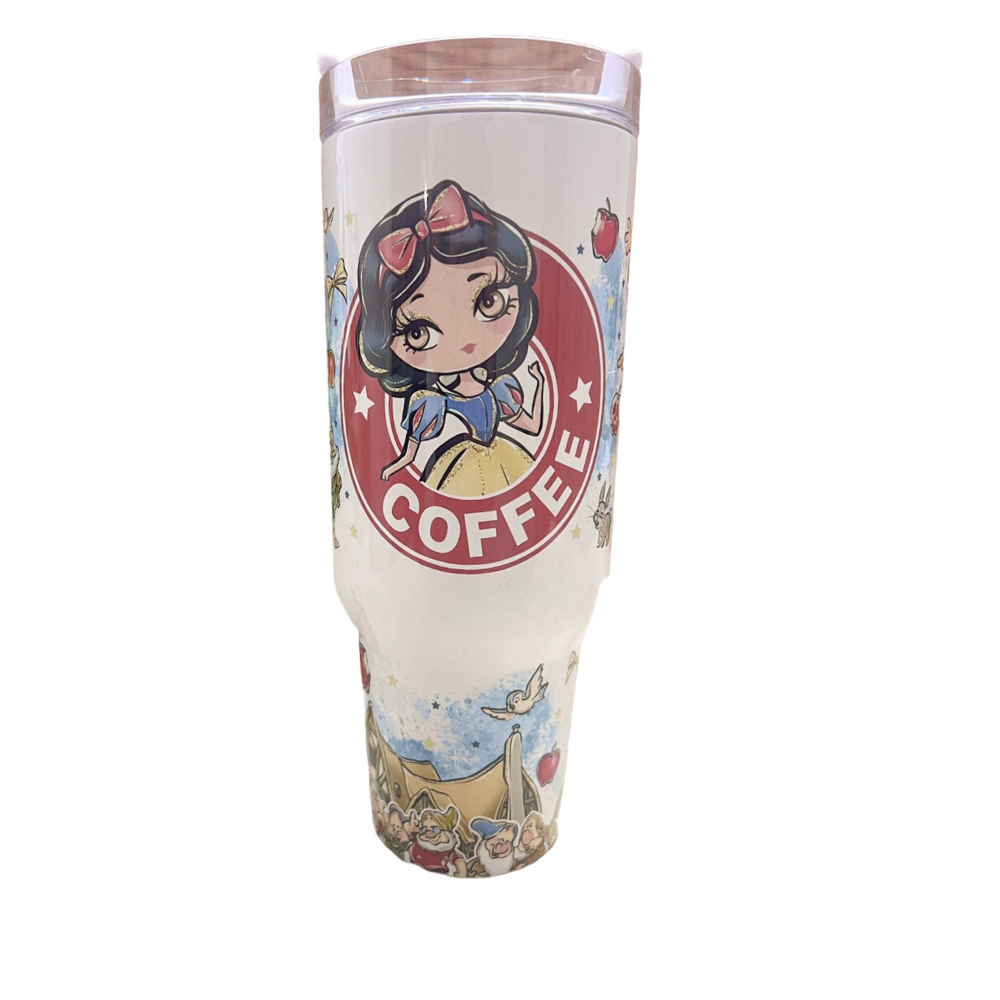 Fairy Tale Princess Coffee Tumbler With Handle