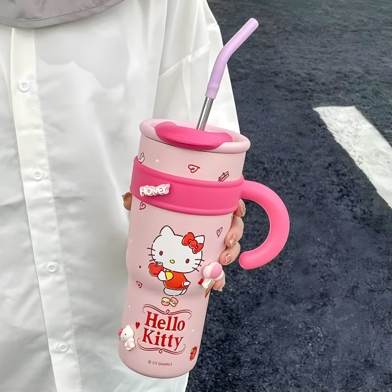 Cartoon Character Insulated Tumbler With Handle