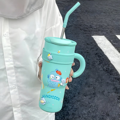 Cartoon Character Insulated Tumbler With Handle