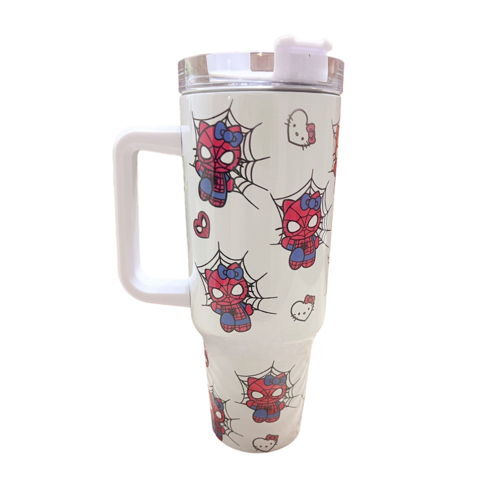 Kitty Spider 40 oz Kawaii Travel Tumbler Mug Kitty Spider Mug