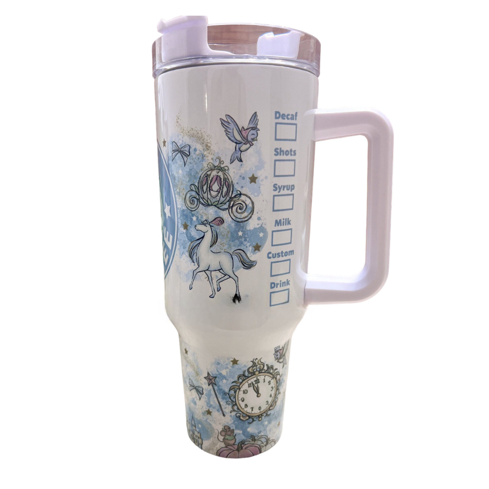 Glass Slipper Princess 40 oz Travel Mug Magic Park Princess Tumbler