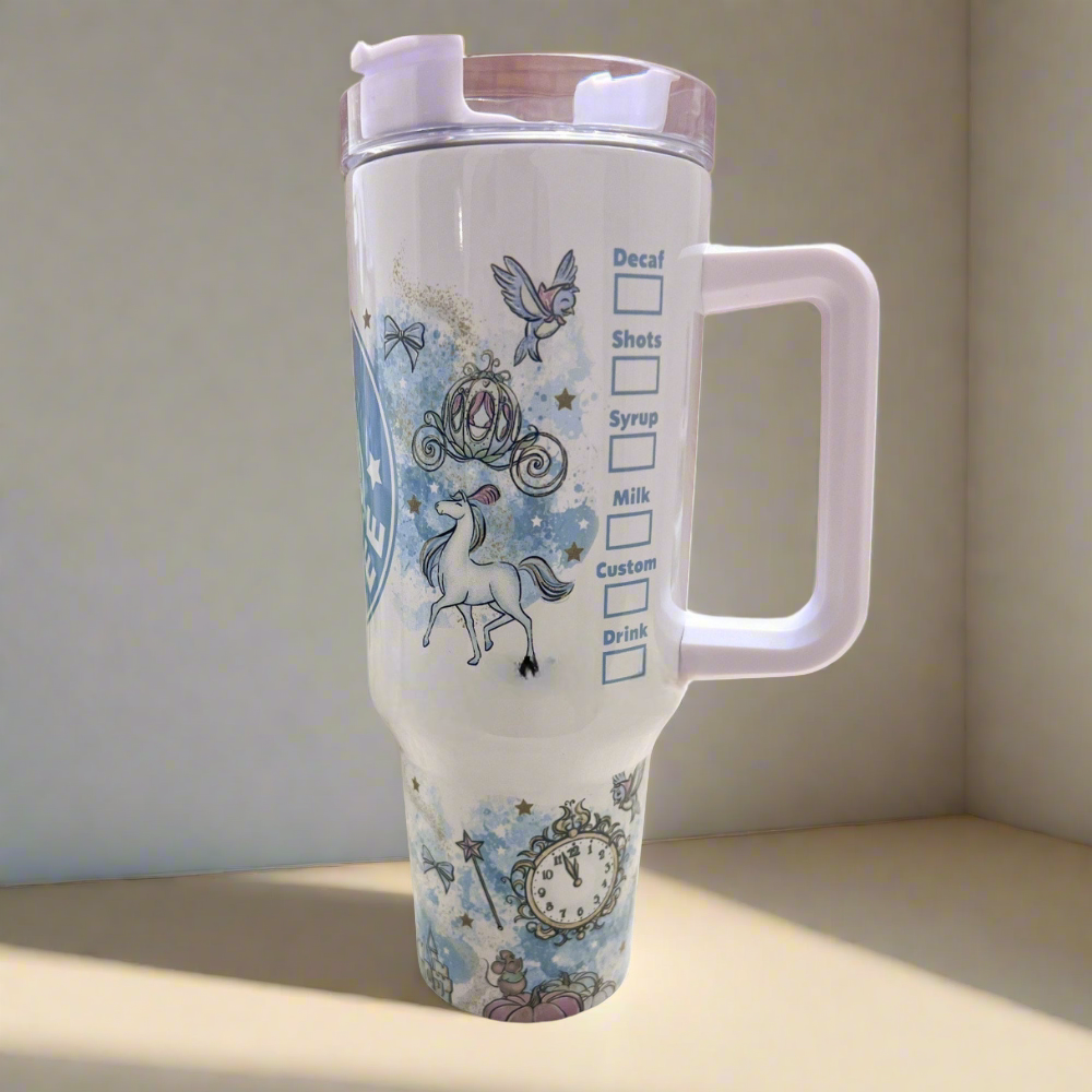 Glass Slipper Princess 40 oz Travel Mug Magic Park Princess Tumbler