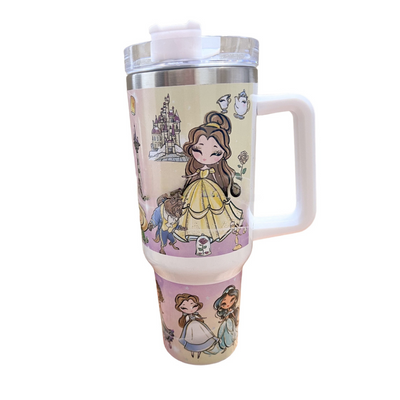 Magic Princess Friends 40 oz Travel Tumbler with Handle