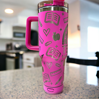 Laser Engraved Tumbler With Bluetooth Speaker