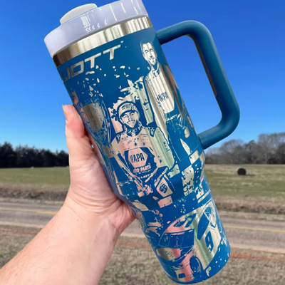 NASCAR Driver Chase Elliott 40oz Engraved Tumbler