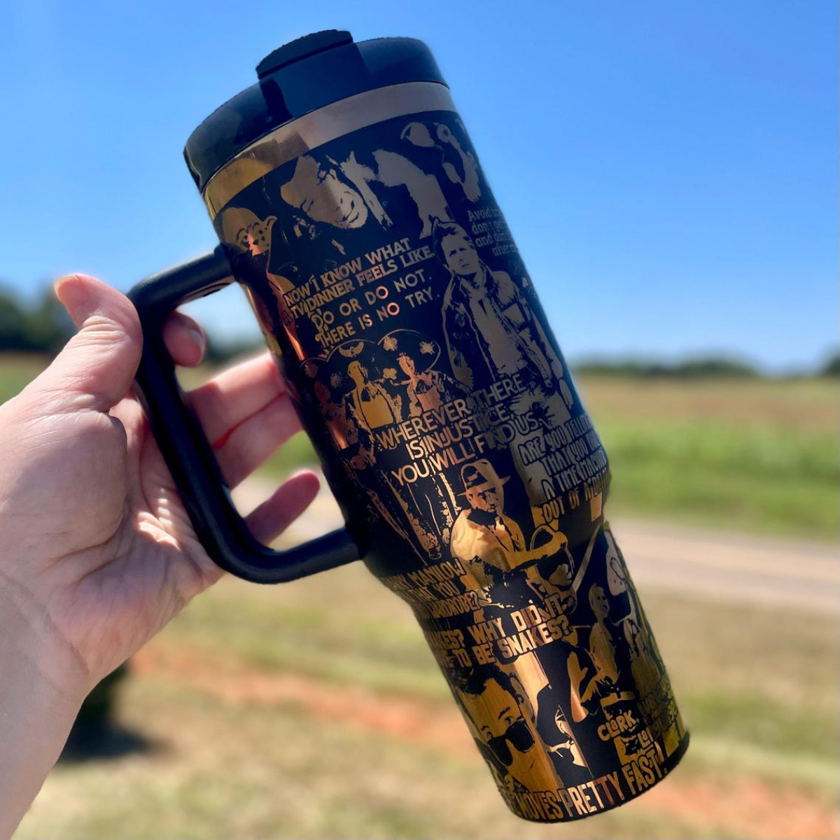 80s Movie Dialogues Themed Tumbler