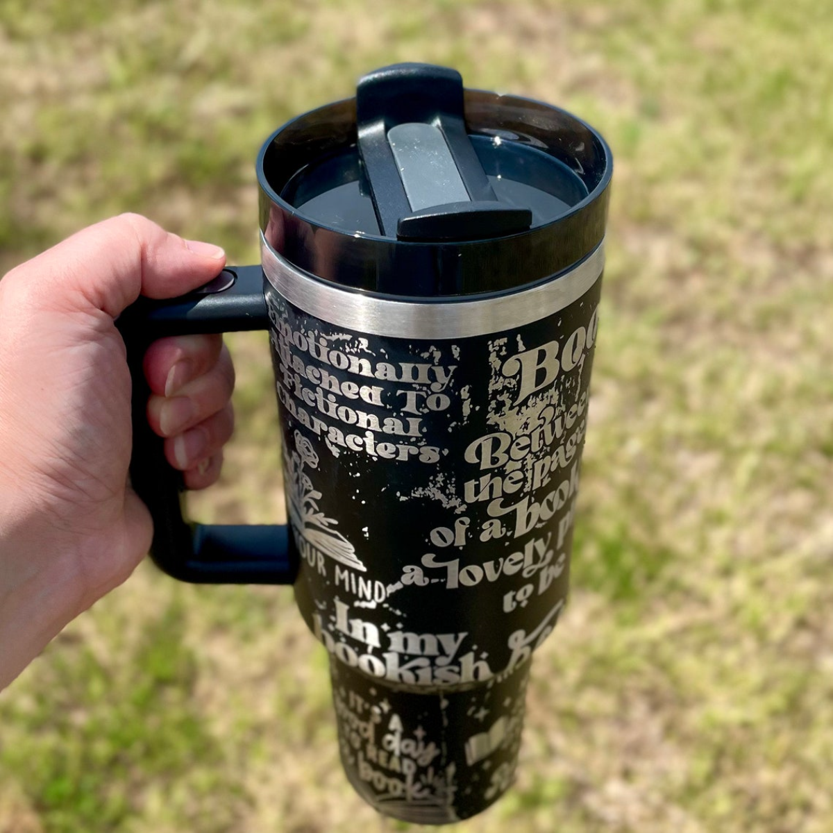 Sleek In My Bookish Era Printed Tumbler