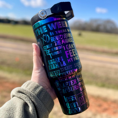 Music Artist The Weekend Engraved Stainless Steel Tumbler