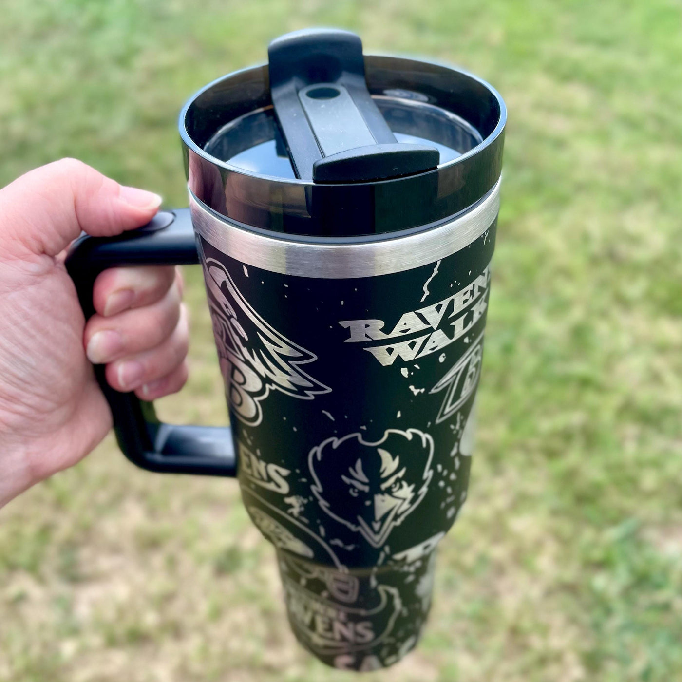 Baltimore Ravens Stainless Steel Insulated Tumbler With Handle