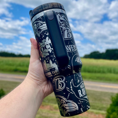 Baltimore Ravens Stainless Steel Insulated Tumbler With Handle